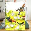 Pettson and Findus Theme Printed Blanket - Perfect for Couch, Bed, Travel & Outdoor Use | Machine Washable, Cozy & Durable.