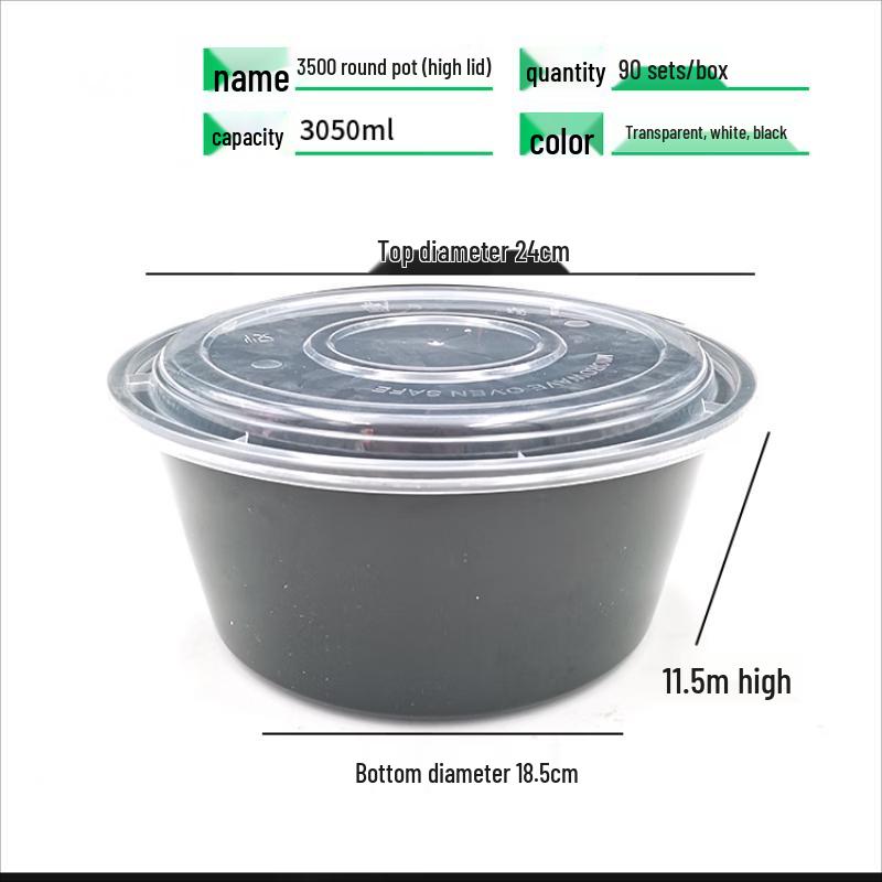 

Disposable Round Food Containers with Lids