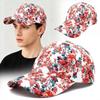 Cappellino da Baseball con Stampa Floreale Personalizzata Regolabile Traspirante Cappello da Sole Protezione Solare Leggero Cappello a Visiera per Uomo Donna
