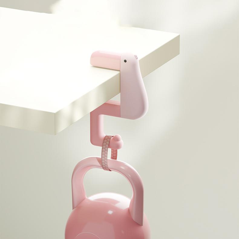 Thinking Duck Portable Hook Hanging Decor Table Wallet Bag Hook Wall Hanger Bracket Handbag Non Punching Student Office