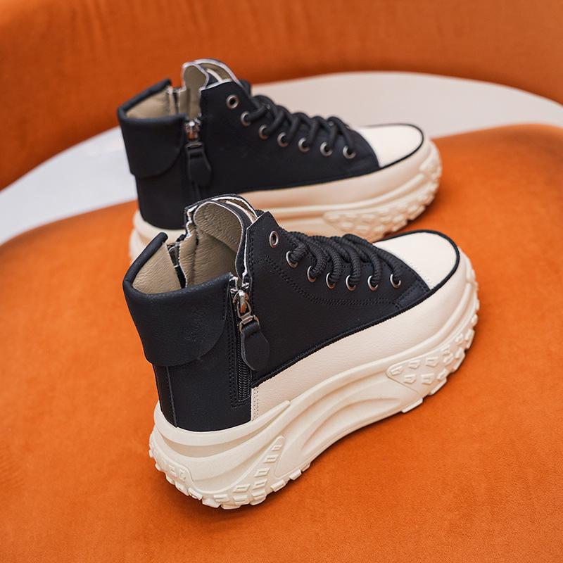 

Женские большие зимние ботинки: Высокий бархат, толстая подошва, зима 2024 года, спортивная повседневная обувь 38