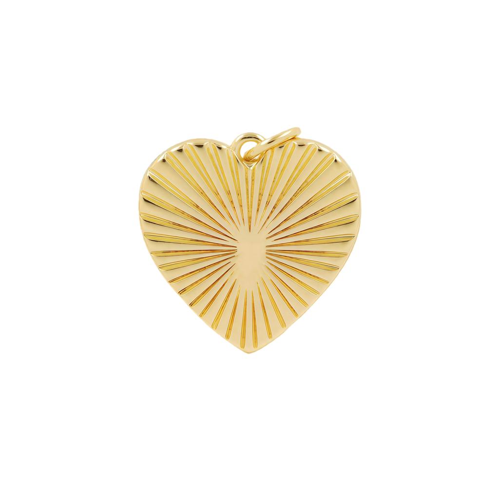 New Unique Heart-shaped Pendant Jewelry Accessory Copper Zircon Heart Charm Necklace Pendant DIY Jewelry Making Component