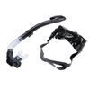 Adult Snorkel Set Wide View High Definition Tempered Glass Lens Diving Goggles and Full Dry Snorkel for Snorkeling Black