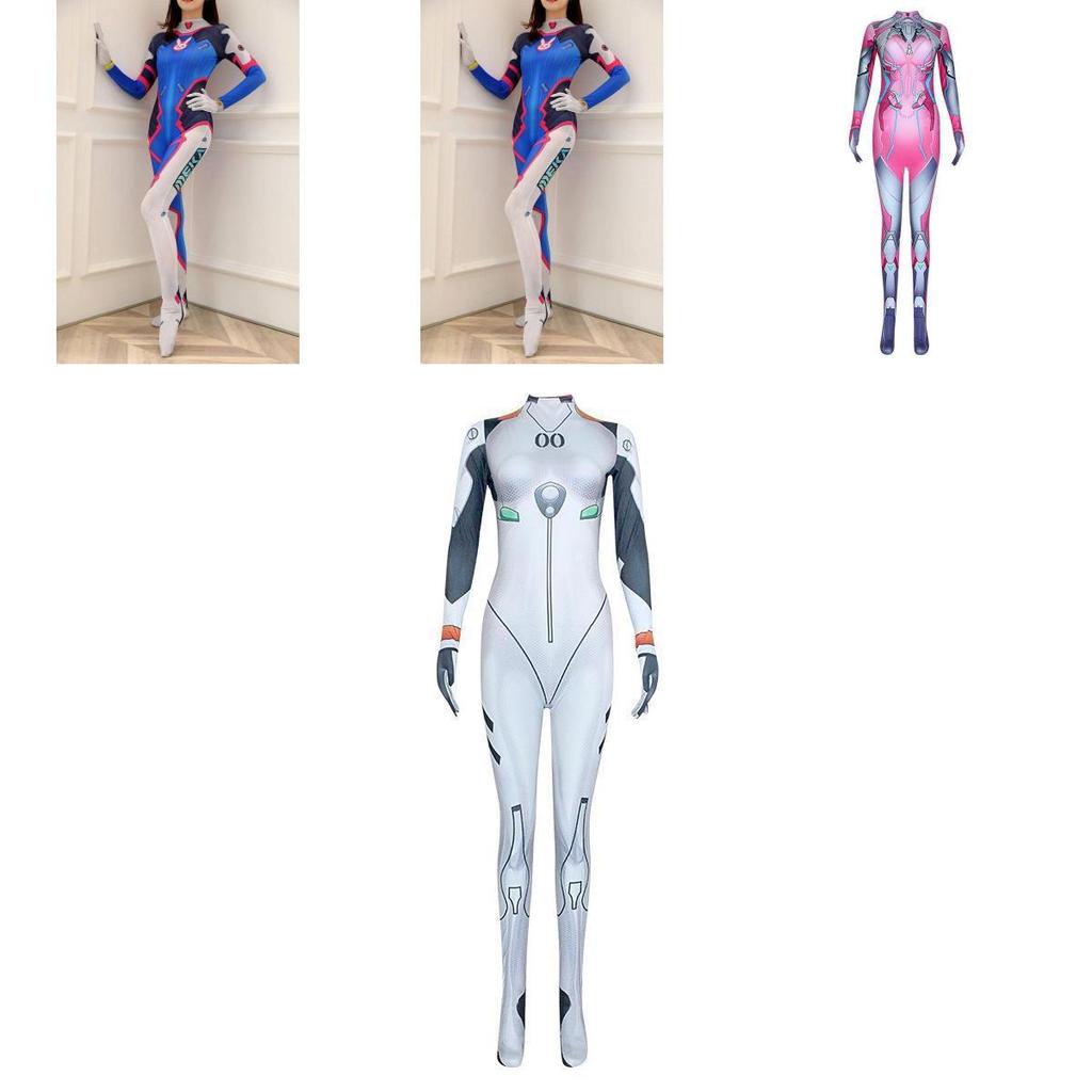 Halloween Cosplay Bodysuit With New Century Evangelion Asuka For Anime And Game Character Dressing