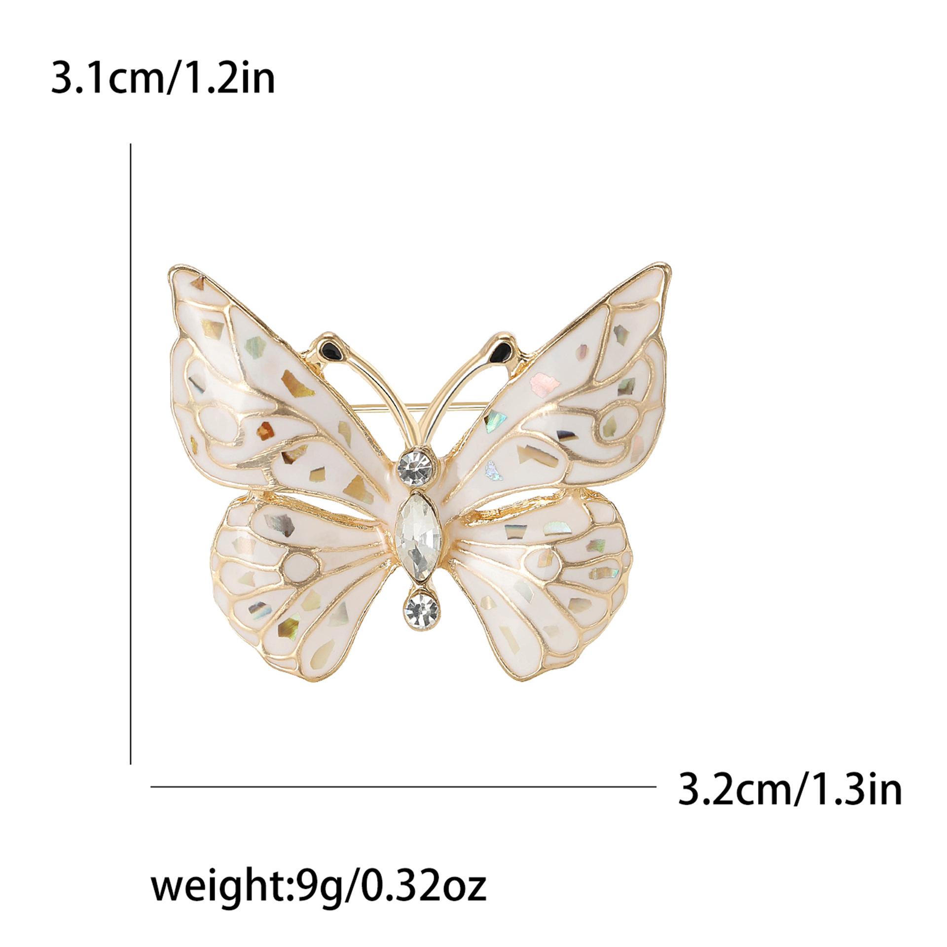 

Винтажная эмалевая ракушка брошь-бабочка высокого класса темперамент женская одежда корсаж ювелирные изделия булавка