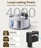 Cordless Rechargeable Pet Drinking Fountain 4L Stainless Steel Automatic Water Bowl Dispenser for Cat Dog Home