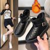 Women's One Foot Stirrup Large Size Soft Sole Winter Warm Anti-slip Fur One Snow Boots Padded Lined Ankle Boots Anti-slip Sports Cotton Boots