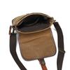 Vintage Canvas Shoulder Bag Fashion Crossbody Bag Wear-resistant Small Chest Bag Men's Leather Briefcase