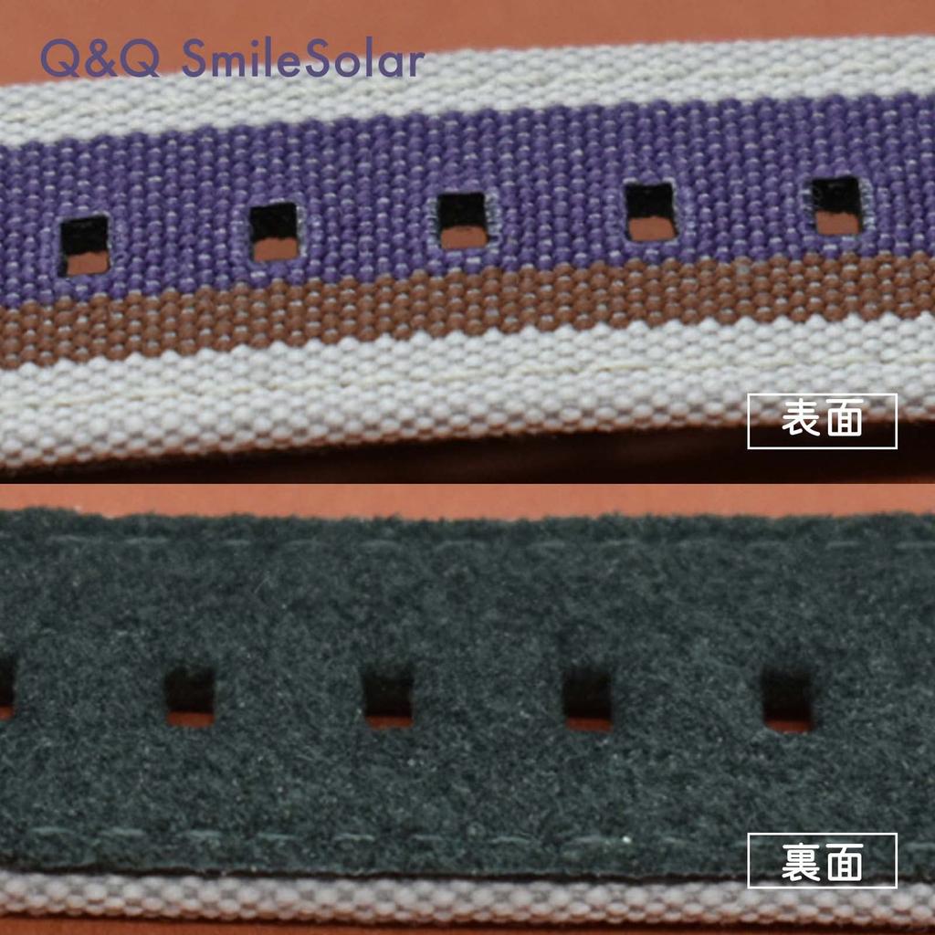 SmileSolar Smile Analog Waterproof Watch Purple Q&Q (Q&Q Solar) Solar-Powered R01A-002JK Women's