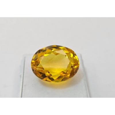 Natural Yellow Sapphire 10+ Ct Oval Cut Certified Stunning Loose Gemstone