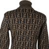 FENDI Zucca sweater turtleneck Brown wool Women Used