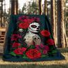 Zucker Totenkopf Outdoor-Decke, Weiche und bequeme Decke, Lässige warme Outdoor-Decke, Camping Reise Decke, Gutes Geburtstagsgeschenk 1165