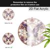 Acrylic Purple Butterfly with Pink Roses Suncatcher Stained Glass Effect Window Hanging Ornament Flower Lover Gifts