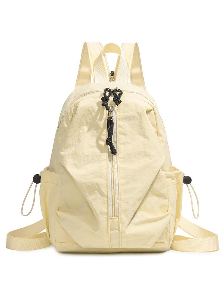 Schoolbag female junior high school student carrying girl Korean version casual large capacity simple solid color