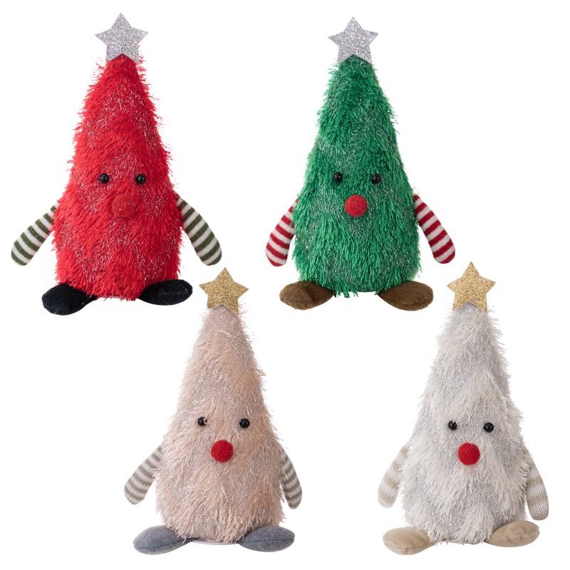 Christmas Decoration Supplies Creative Christmas Tree Shape with Lights Doll Three-dimensional Christmas Tree Tabletop Decoration