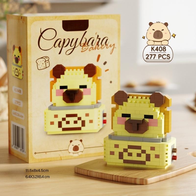 Kapibala Building Blocks Cute Animal Assembly Model Ornaments Birthday Gift Figures Decorative Educational Children's Toys