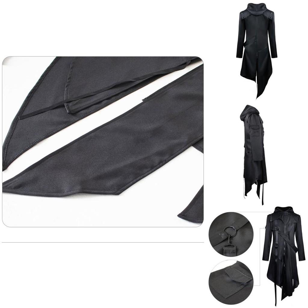 Elegant Gothic Swallow-tail Coat For Men Perfect Cosplay Costume Halloween Uniform