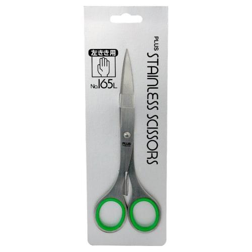 Plus Scissors for Left Hand Stainless Steel Scissors Blade Length 69mm NO.165L GR Green 34-940