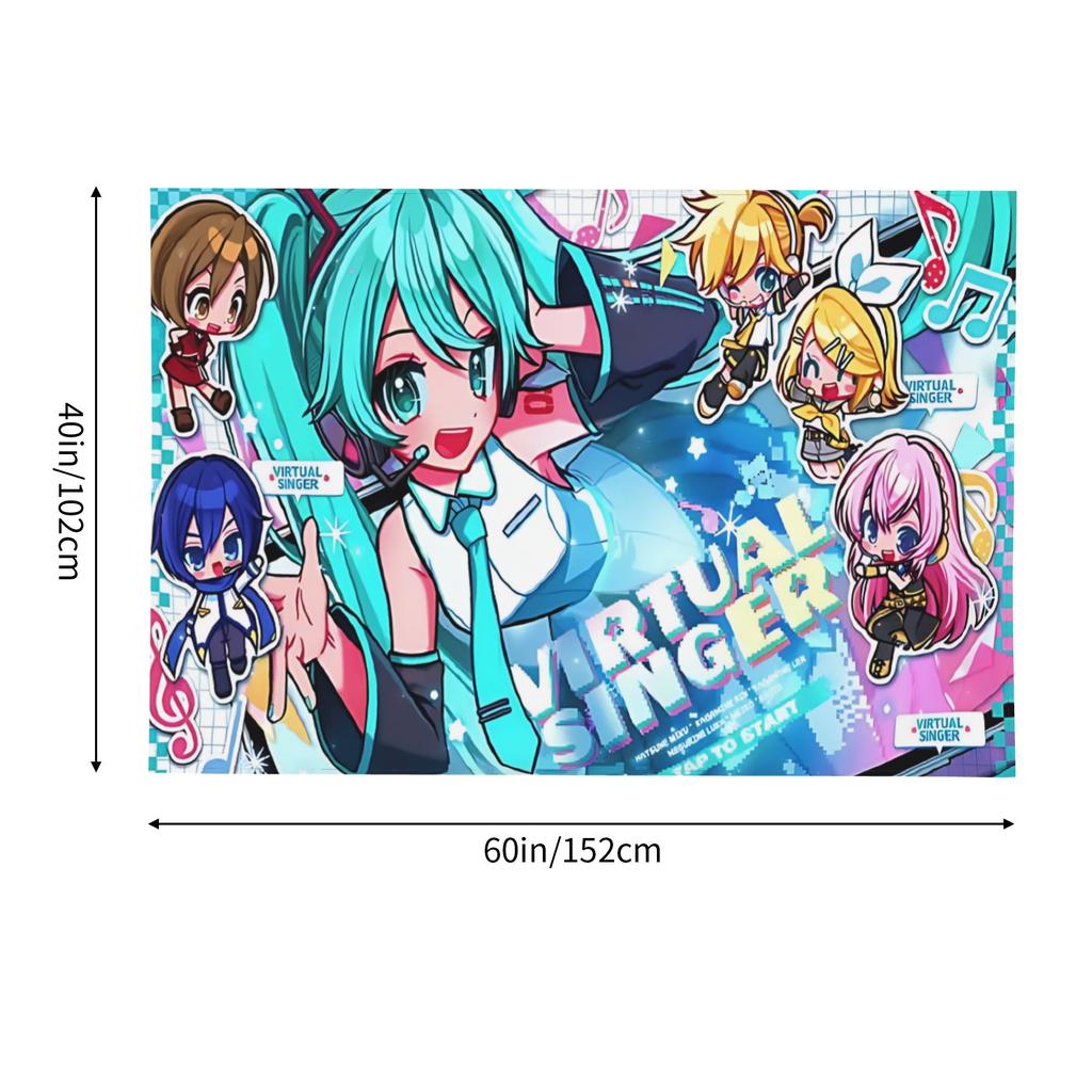 Hatsune Miku Cutecore Tapestry Room decoration Home Decoration Tapestry Decor Accessories Cute Room Decor