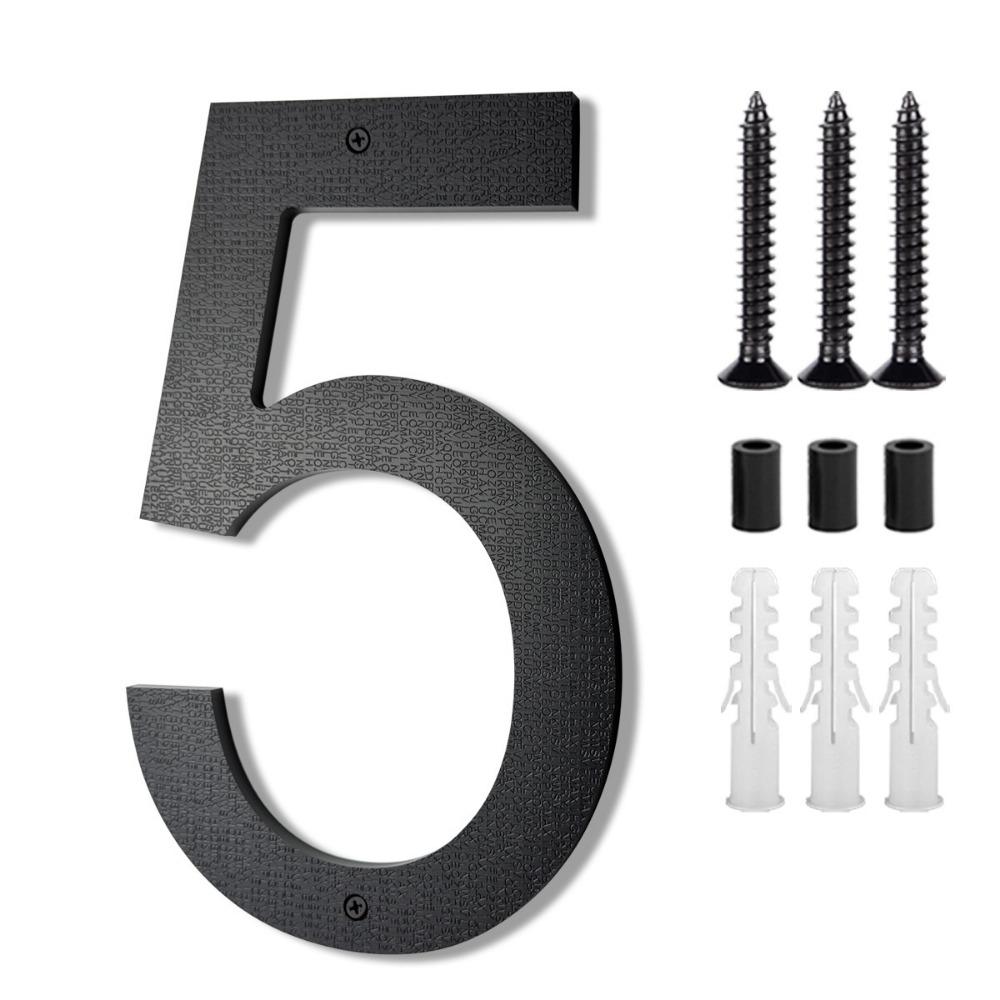 8inch 3D Suspension House Number Black Address Number High Quality Hotel Room Number Door Use