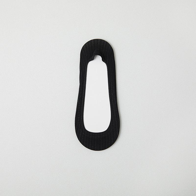 Summer Ultra-thin Breathable Sock Slippers Solid Color Ice Silk Low Cut Boat Socks Silicone Anti-slip Invisible No Show Socks