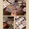 Vintage Scrapbook Stickers Notebook, Aesthetic Paper, Washi Tape for DIY Craft Journaling Bullet Junk Journal Planners Album