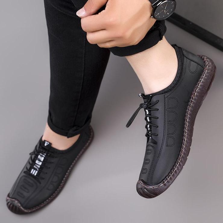 2022 Summer New Lofook Shoes Trend Casual Men's Leather Shoes Ox Tendon Soled Men's Shoes