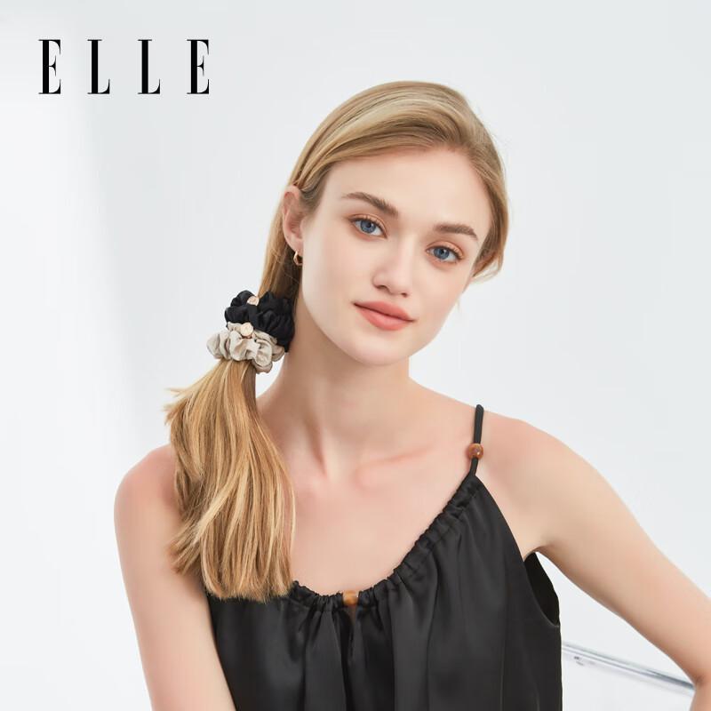 ELLE 100% Mulberry Silk Scrunchie Hair Tie 1 Piece