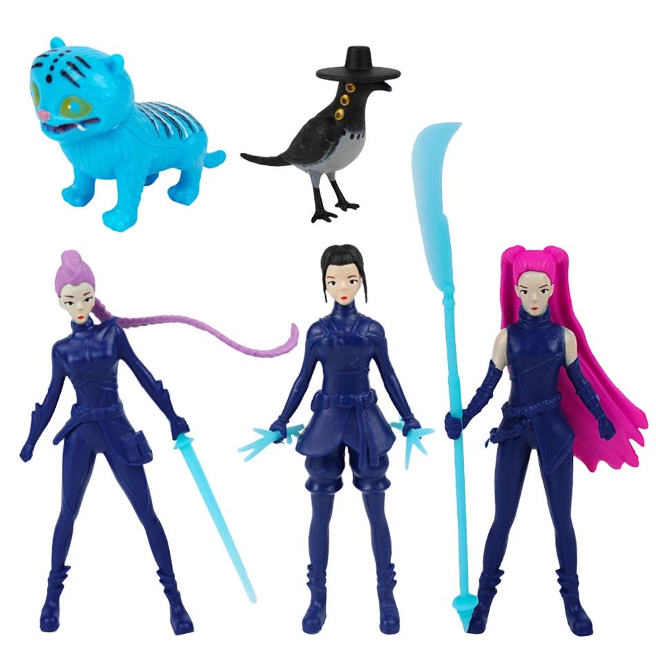 Kpop Demon Hunters Figure Toys Demon Hunters Figures Pvc Model Collectible Game Action Figures Room Decoration Kids Birthday Toy