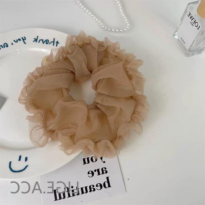 Ballet Style Lace Scrunchie Mesh Hair Tie for Women