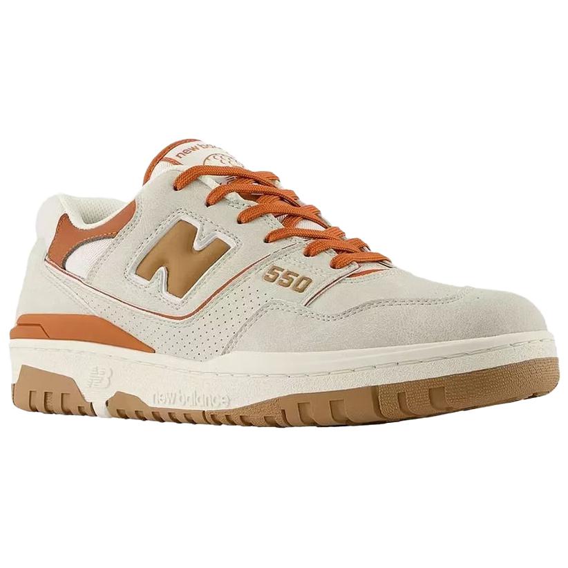 New Balance NB 550 Comode Antiscivolo E Traspiranti Scarpe da Golf Basse da Uomo Beige Arancione MG550SD