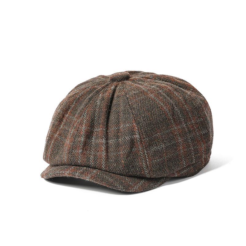 Octagonal Cap Male Newsboy Cap Retro Painter Cap British Berets