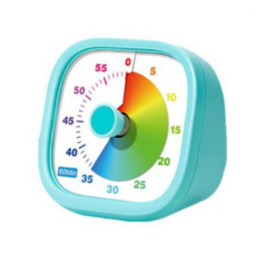 Visual Timer for Kids 60 Timer Silent Countdown Minute Pomodoro Timer Clock Rainbow Color Desk Time