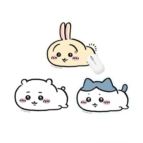

Chiikawa Goods Mouse Pad, Gaming, Cute, Hachiware Rabbit, White, Large, Thick, Rubber Coaster, Waterproof, Dustproof, Multi-Purpose, Office, Desktop C