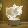 3D Acrylic USB Night Light String Christmas New Year Home Decoration Children's Gift Holiday Warm Smart Lamp Bedside