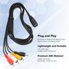 Female To Male Sound Adapter Cord Plug and Play Audio Cable 5 Pin DIN To 4RCA Cable  Home Theater