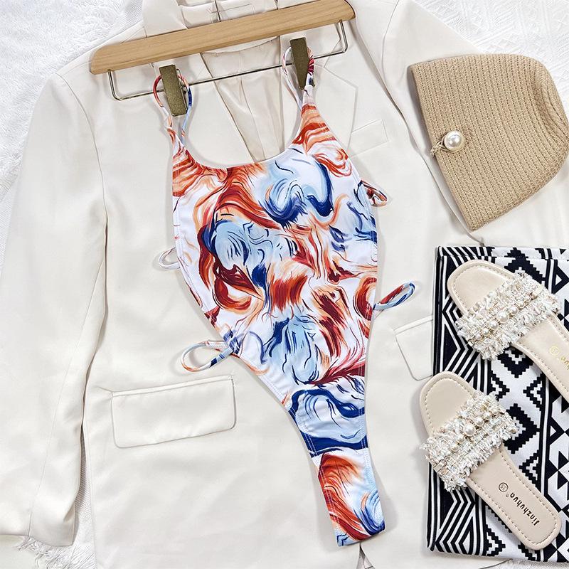 

Трендовый купальник-бандаж тай-дай: Сексуальный подвязочный пояс с красивым дизайном спины для женщин Medium