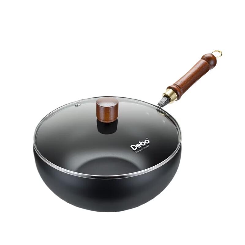 Debo Grumman Multi-Function Non-Coated Iron Wok