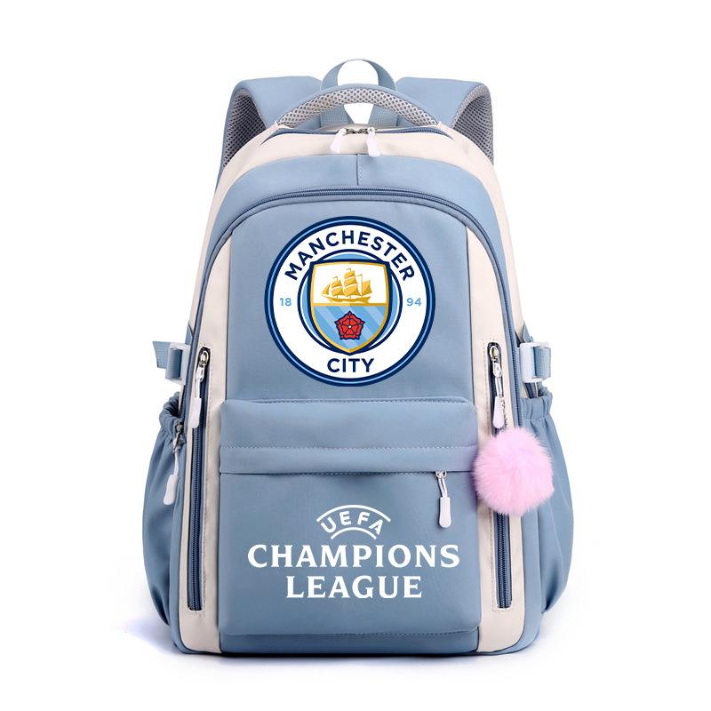 3 Piece School Backpack Set for Students Large Capacity Oxford Cloth Schoolbag with Shoulder Strap and Pencil Case