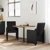 Dining Room Chairs with Casters 2 pcs Black 57 x 66 x 94 cm