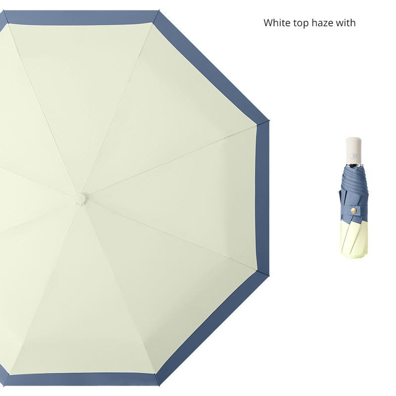 Trzyczęściowy, w pełni automatyczny łącznik krawędziowy Koreański mały, składany parasol z samoczynnie otwierającym się i zamykanym potrójnym parasolem