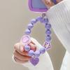 Love Flower Flower Bracelet Short Mobile Phone Lanyard Creative Wrist Lanyard Handmade Bead String Pendant Phone Wrist