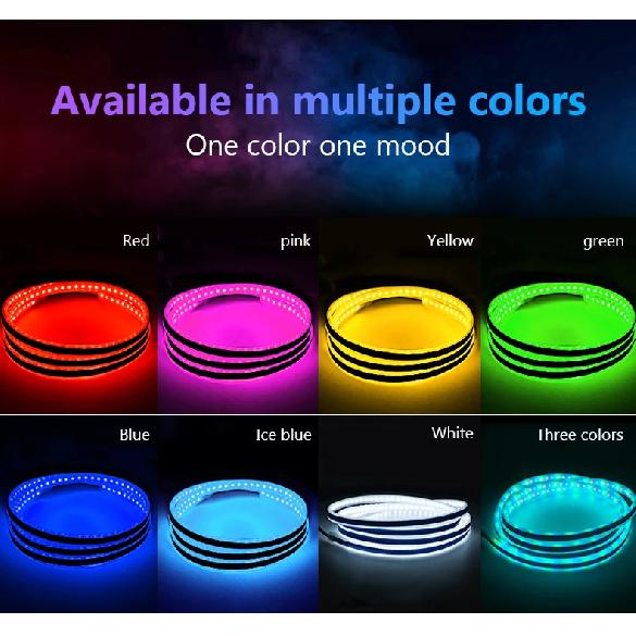 LED Car Hood Atmosphere Lght Strip Waterproof Auto Exterior Decoration Lighting Decorative Headlights Ambient Lamp 12V Universal