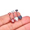 Heart Belly Piercing Internal Thread Body Jewelry Sexy Navel Rings  Girl