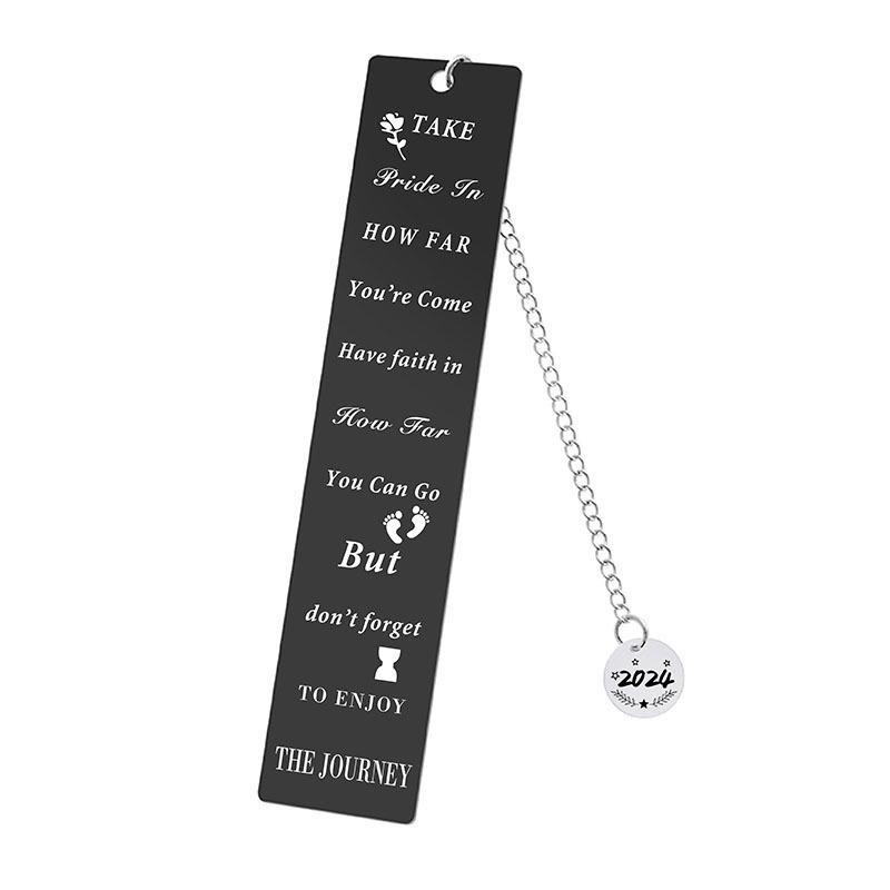 2024 Teacher's Day Engraved Round Pendant Bookmark - Student & Teacher Souvenir Gift