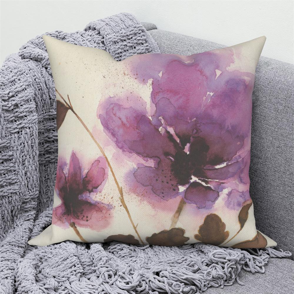 Juste De Coussin Florale D'interconnexion, Décor De Canapé De Maison De Ferme, Jeté De Voiture, Pivoine, Annie, Imprimé