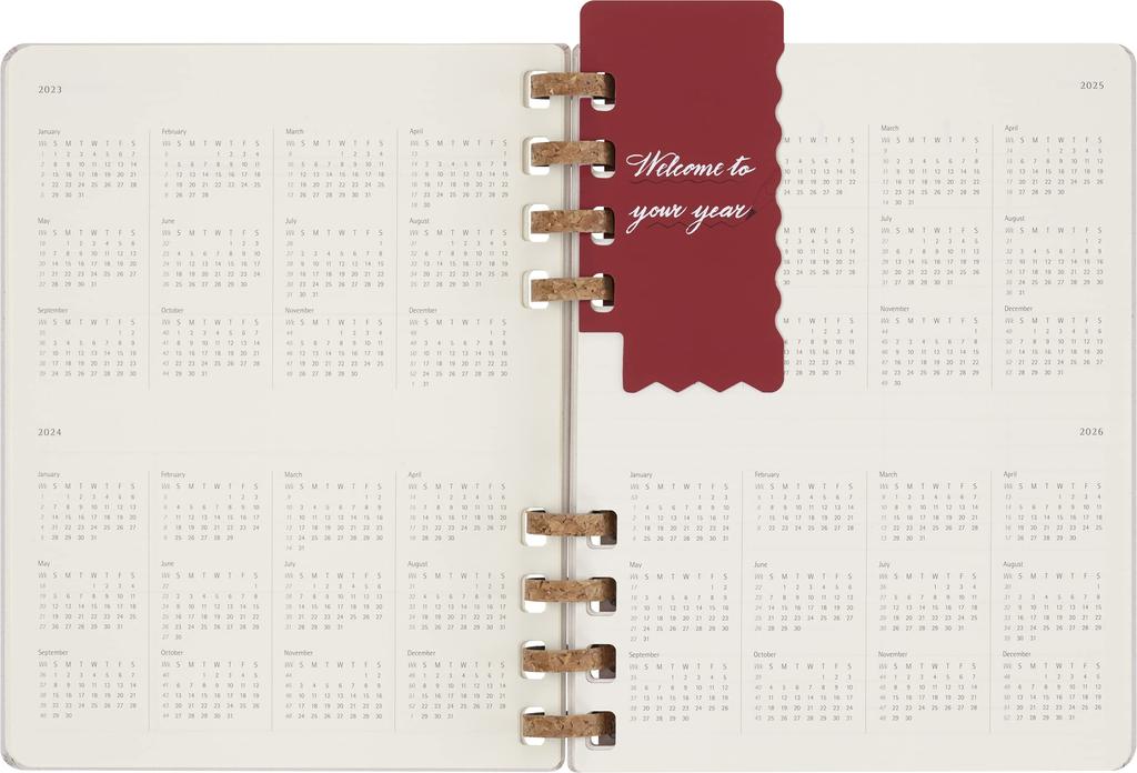 Moleskine Undated Spiral Life Planner Hardcover XL Size wide x Crushed Grape DHUNDSPD2312MWH4 (20.4cm 25.2cm long)