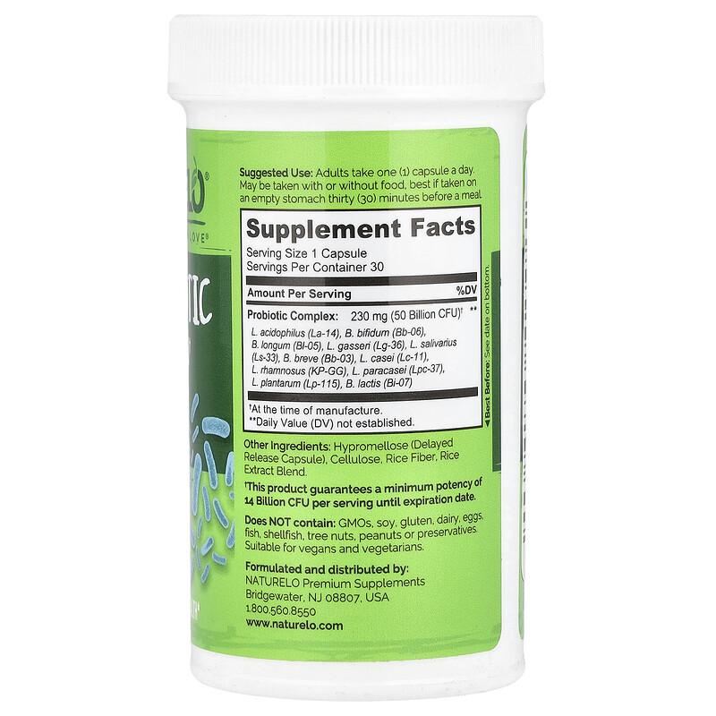 Probiotic, 50 Billion CFU, 30 Delayed Release Capsules