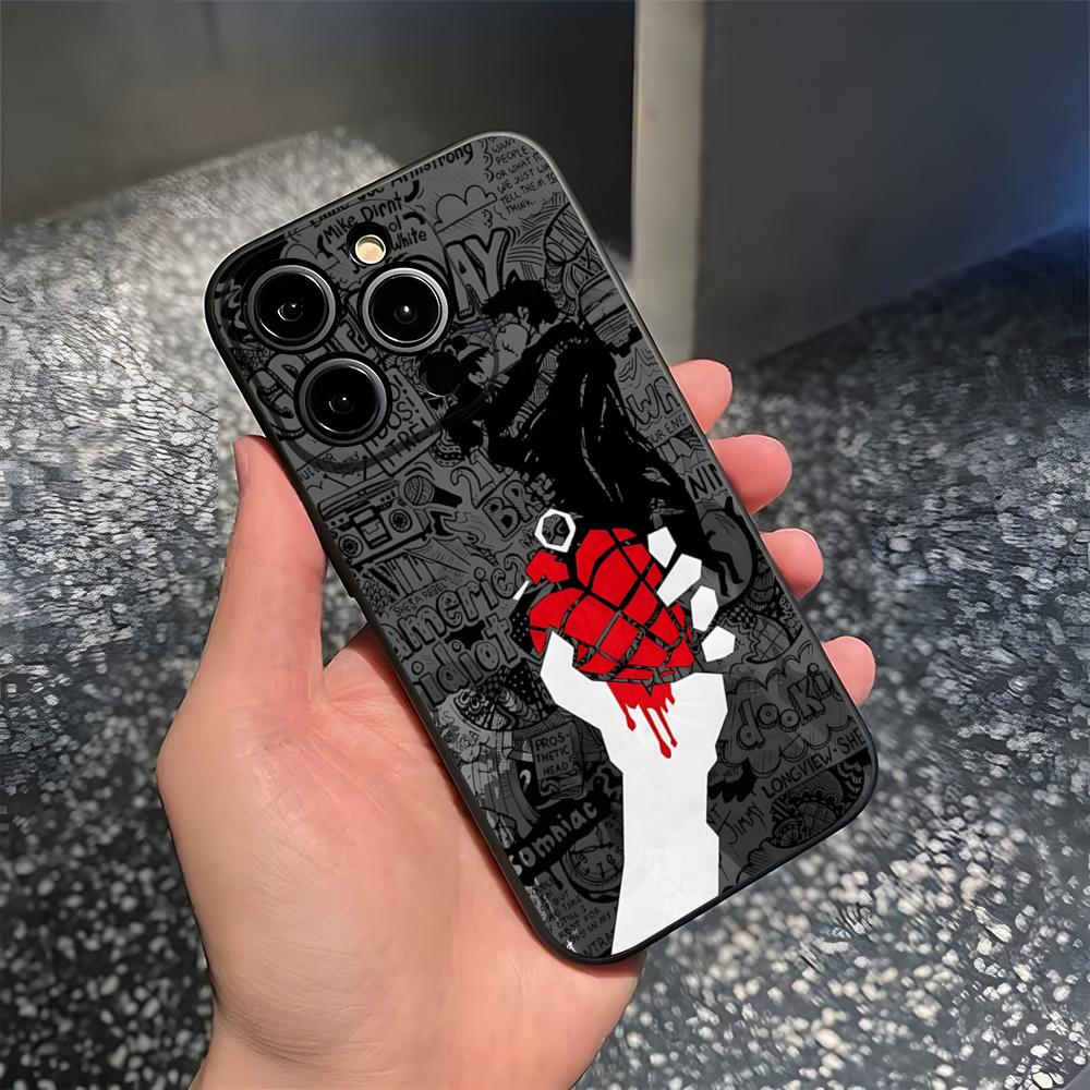 Green Day Phone Case For 17 Pro Max Iphone 14 16 Pro Max 12 15 Plus 13 Pro 11 Xr X Xs 8 7 Plus Back Cover
