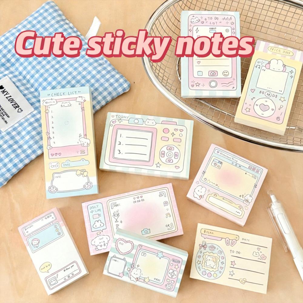Memo Pads For Students Non-Sticky Non-Sticky Notepads Romantic Notepads Adorable Cute Mini Notepads For School Journaling